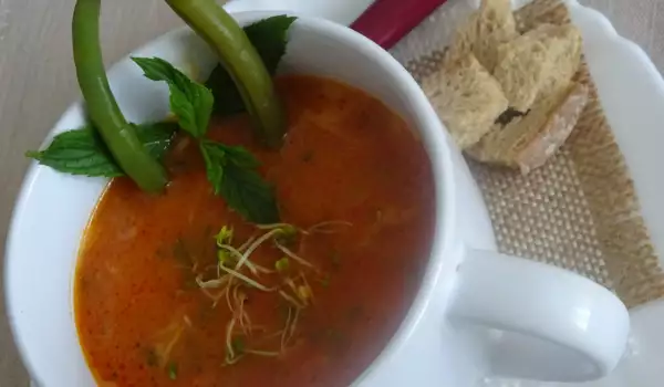 Бърза зеленчукова крем супа