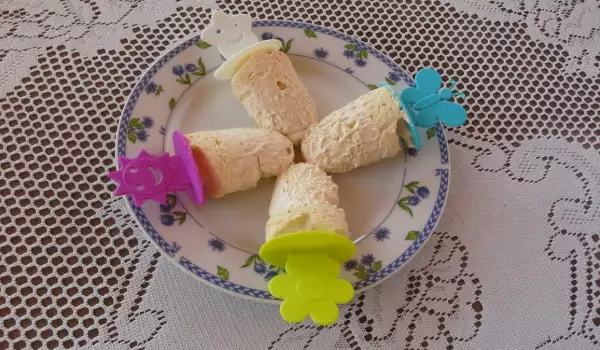 Ванилов сладолед с бисквити