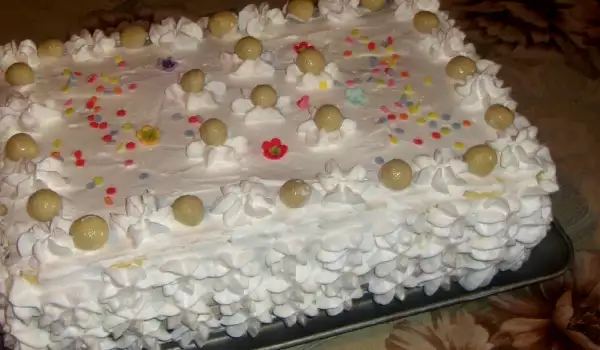 Бисквитена торта с бишкоти и пудинг