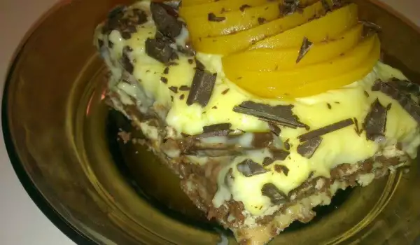Бисквитена торта с крем ала Наполеон