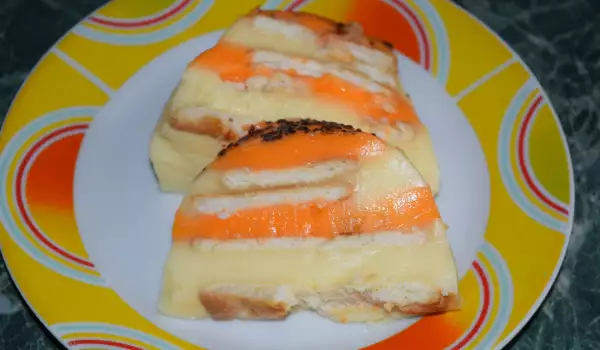 Бисквитена торта с портокалов сок