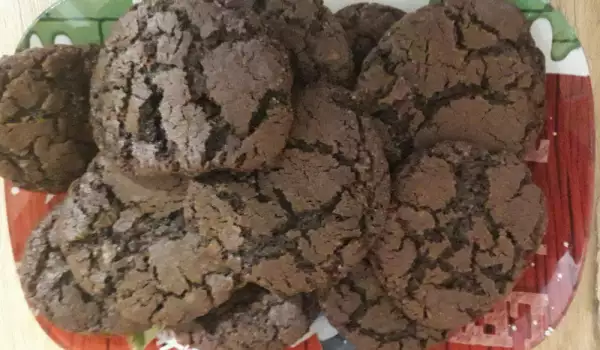 Какаови бисквити с шоколад