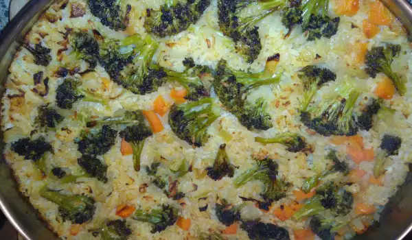 Запечени броколи с ориз