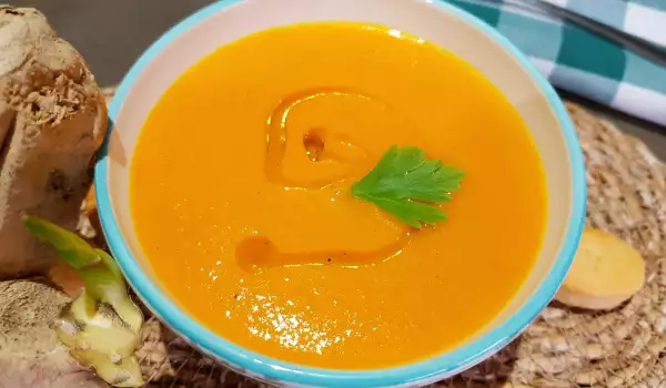 Крем супа от моркови с джинджифил