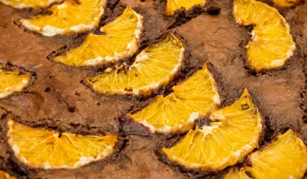 Шоколадова торта с портокалова полента