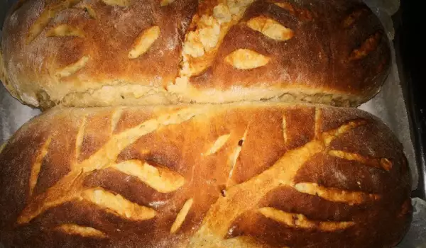 Домашен хляб с чесън и розмарин
