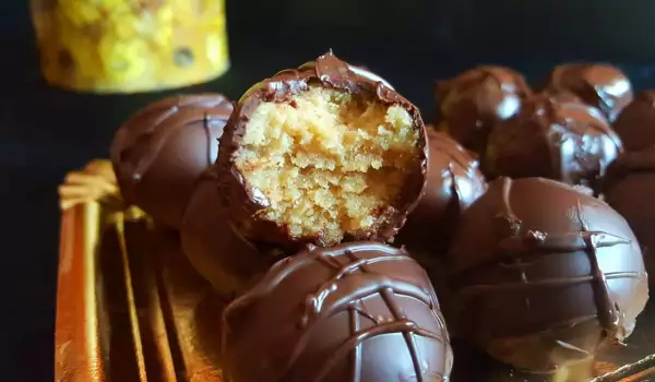 Домашни шоколадови бонбони с бишкоти
