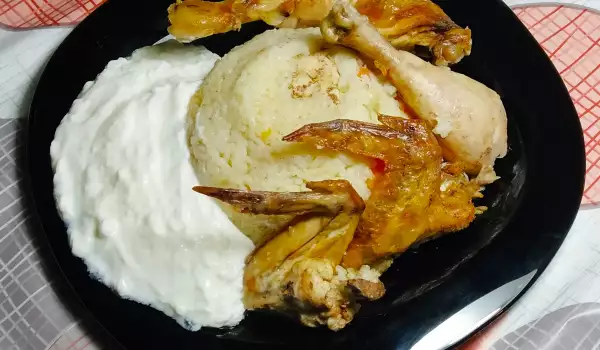 Пиле с ориз за начинаещи