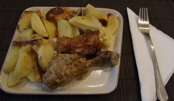 Домашното печено пиле на мама