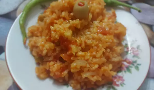 Постен ориз с домати в Мултикукър