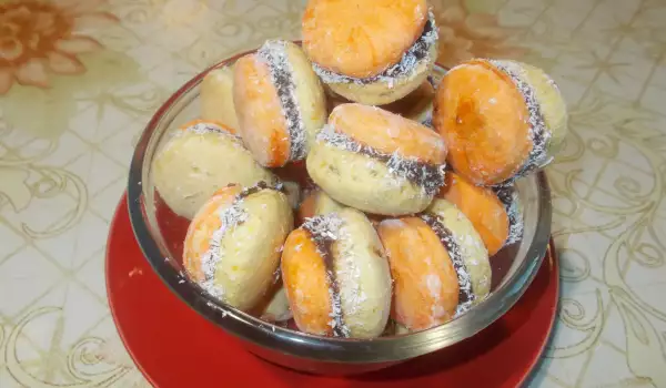 Двуцветни тиквени сладки с мармалад