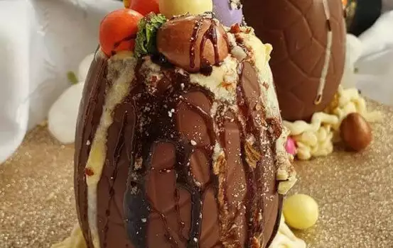 Шоколадови яйца с Бейлис и сладолед