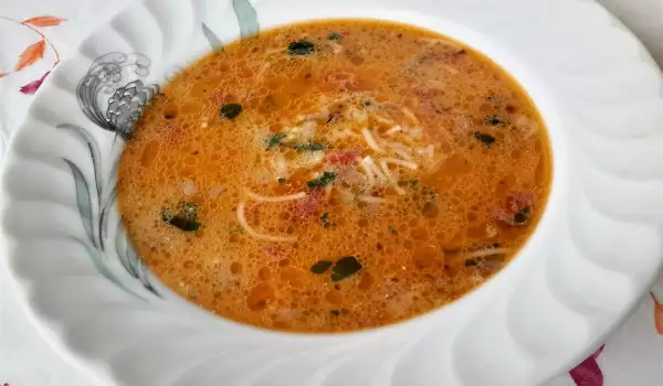 Есенна зеленчукова супа със застройка