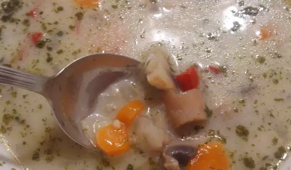 Гъбена супа с масловки