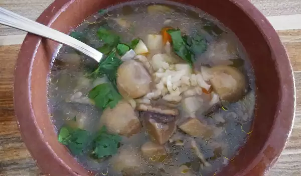Гъбена супа с целина