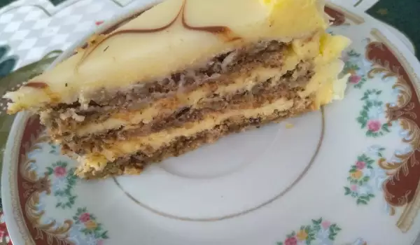 Торта Гараш с бял шоколад и сметана