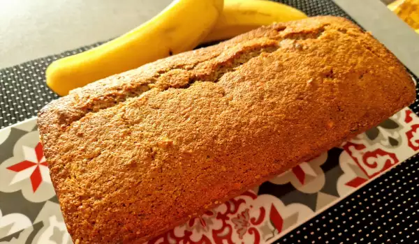 Бананов хляб с пълнозърнесто брашно