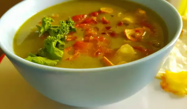 Зелена супа от кейл