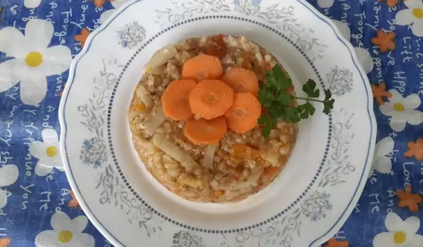 Гулия - земна ябълка с моркови, праз и ориз