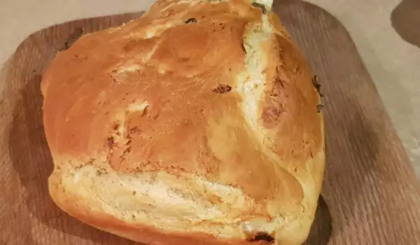 Домашен хляб с маслини и фета сирине