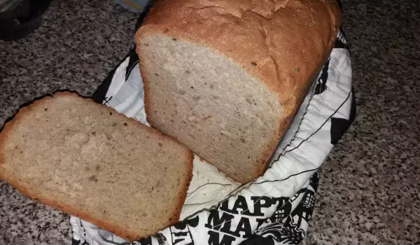 Хляб с 3 вида брашно в хлебопекарна