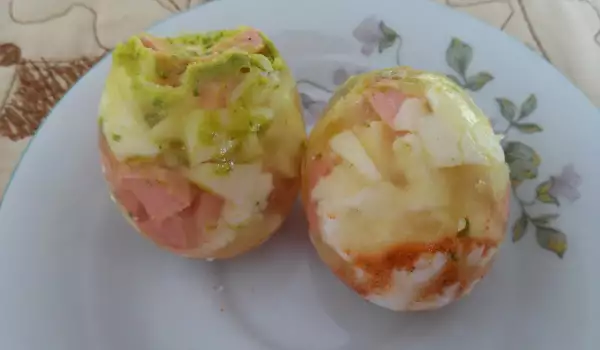 Шарени желирани яйца