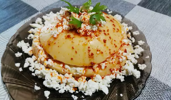 Качамак със сирене и кашкавал