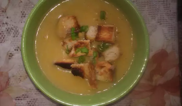 Картофена крем супа с моркови