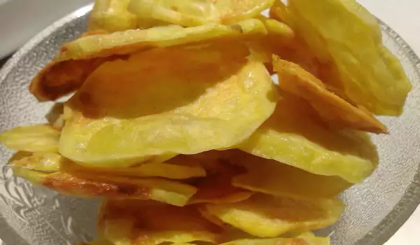 Бърз картофен чипс без пържене
