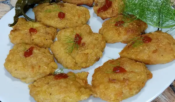 Картофени кюфтета в еърфрайър с кашкавал и копър