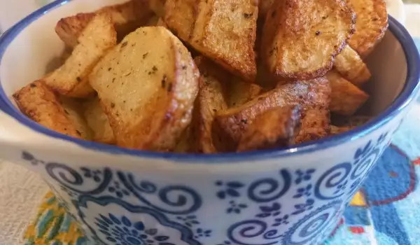 Пържени картофи по гръцки в еър фрайър