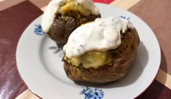 Пълнени картофи с броколи