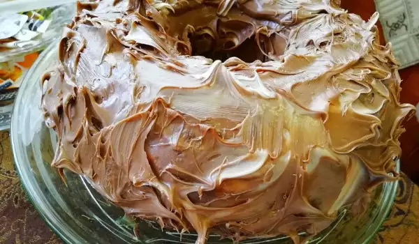 Кекс със сладко от смокини, помело и течен шоколад