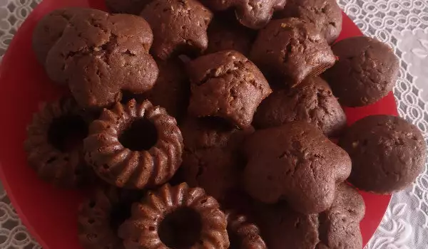 Шоколадови кексчета с банан