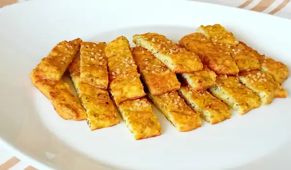 Кето пръчици от тиквички на фурна