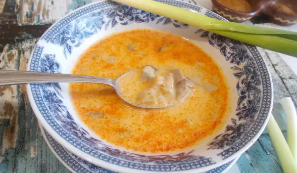 Супа от кладница с пресен чесън