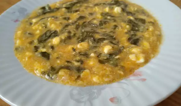 Джуркана коприва с яйце и сирене