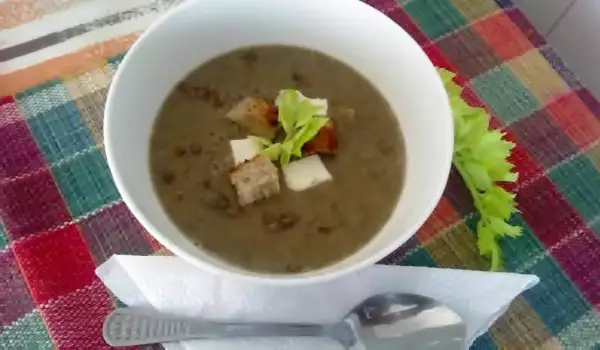 Крем супа от Френска зелена леща