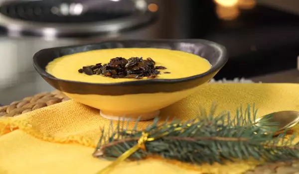 Пикантна крем-супа от тиква