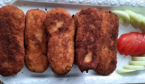 Картофени крокети с млечен сос