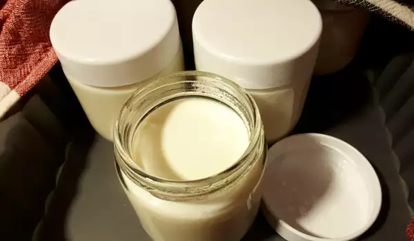 Домашно подквасено кисело мляко със сухо мляко