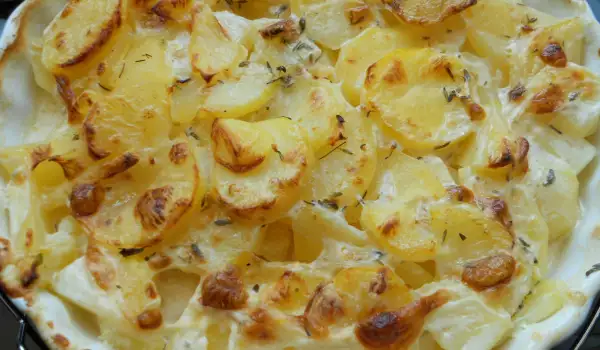 Лимонов гратен с картофи