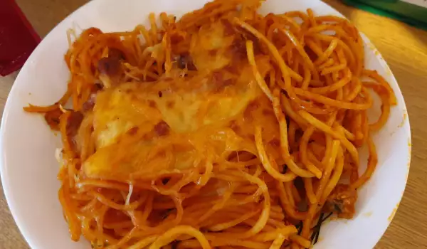 Лесни печени спагети