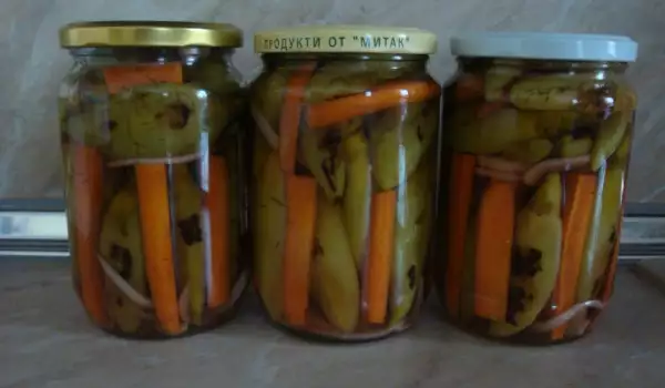 Люти чушки и моркови в буркан