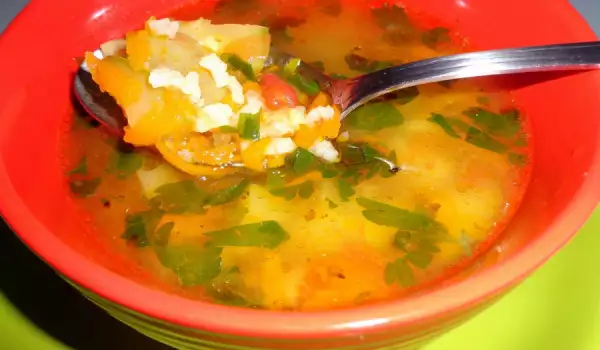 Морковена супа с тиквички