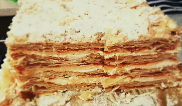 Торта Наполеон с бутер тесто