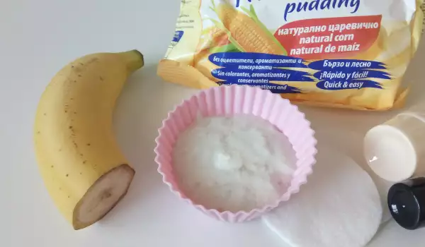 Маска за лице с нишесте и банан