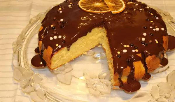 Портокалов кекс с шоколадова глазура