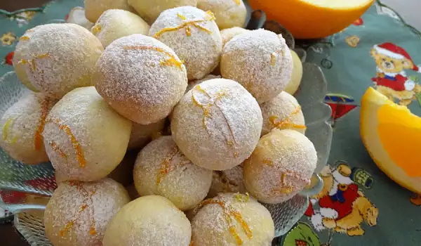 Коледни портокалови топки сладки