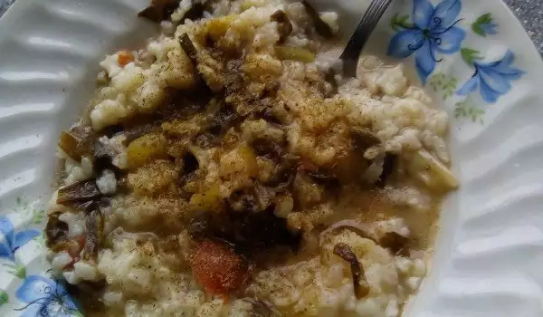 Ориз с марули и краставици